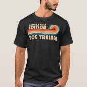 犬トレーナおもしろいー職業誕生日wo tシャツ (正面)