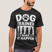 犬トレーナカッコいいー女子男性へ犬トレーニングAgilit Tシャツ (正面)