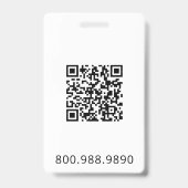 犬トレーナーパピーフォトQRコード バッジ (裏面)