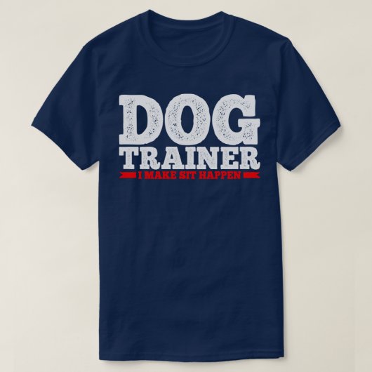 犬トレーナー犬のトレーニング1 Tシャツ (デザイン正面)