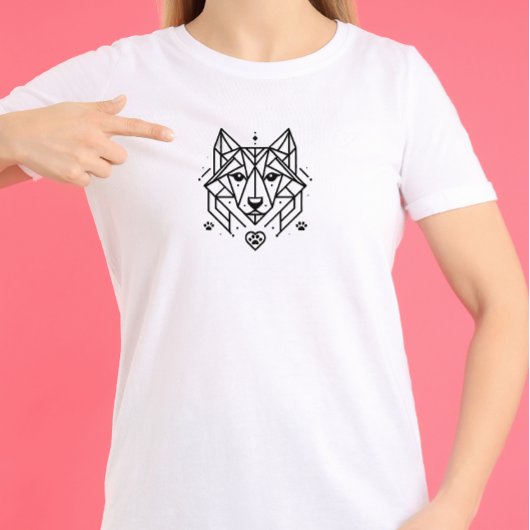 犬ハート Tシャツ