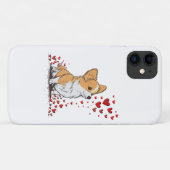 犬バレンタインデーかわいいコルギバレンタインデー Case-Mate iPhoneケース (裏面(横))