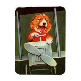 犬パイロットプリント マグネット