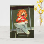 犬パイロット カード (黄色い花)