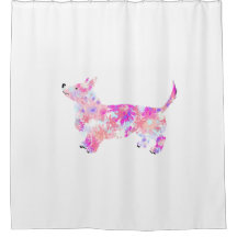 犬パックCorgiシャワーカーテン