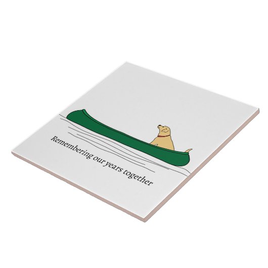 犬パドル記憶 タイル (側面)