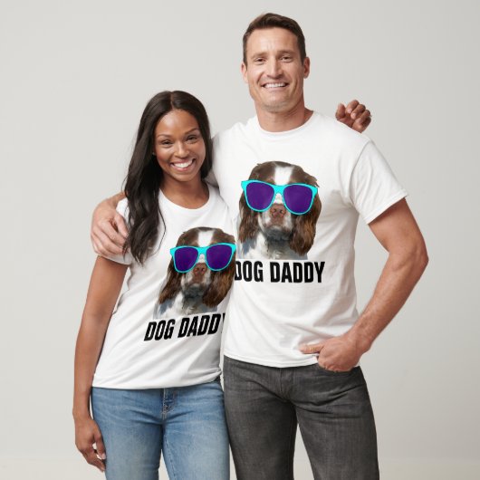 犬パパおもしろいDADDY Tシャツ (ユニセックス)