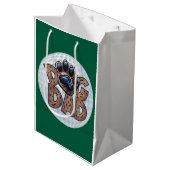 犬パパゴルフ ミディアムペーパーバッグ (正面アングル)