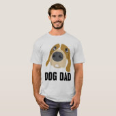 犬パパビーグルTシャツティー Tシャツ (正面フル)