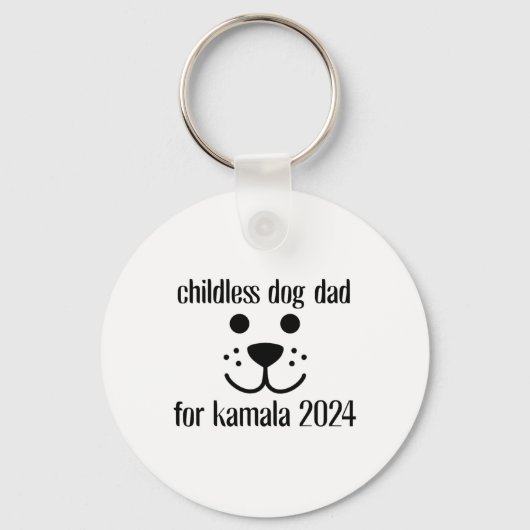 犬パパフォーカマラハリス2024 キーホルダー (正面)