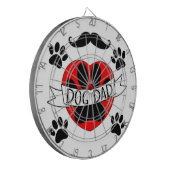 犬パパポー及び赤いハートスケッチ ダーツボード (正面左)