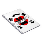 犬パパポー及び赤いハートスケッチ ノートブック (右側)