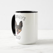 犬パパ父の日ペット愛犬家 パーソナライズされた マグカップ (正面左)