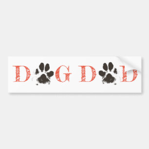 「犬パパ」バンパーステッカー バンパーステッカー
