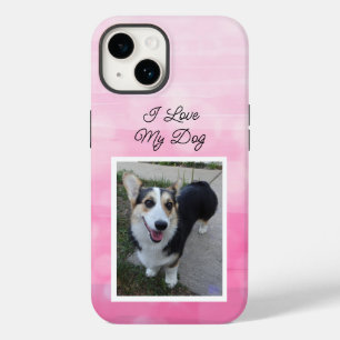 犬パーソナライズされたが大好きなペットの写真 Case-Mate iPhone 14ケース