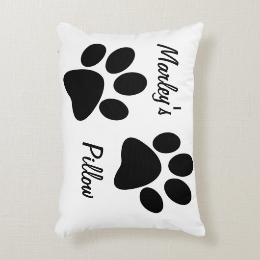 犬パーソナライズされたが枕を乞う アクセントクッション (正面(垂直))