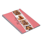 犬パーソナライズされたとのコラージュ生活の向上 ノートブック (右側)