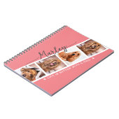 犬パーソナライズされたとのコラージュ生活の向上 ノートブック (左側)