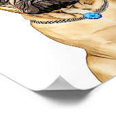 犬パーソナライズされたのウォールアート | フレンチブルドッグ ポスター (角)