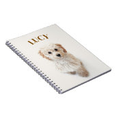 犬パーソナライズされたのノート – カスタム写真と名前 ノートブック (右側)