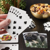 犬パーソナライズされたのペットの写真と名前の犬の恋人 トランプ (インサイチュ)