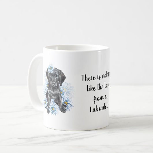 犬パーソナライズされたのペット写真 コーヒーマグカップ (正面左)