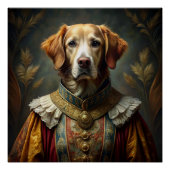 犬パーソナライズされたのポートレート:騎士としての犬 ポスター (正面)