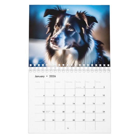 犬パーソナライズされたの写真ペットの年あなたの独自を作成 カレンダー (1月 2026)