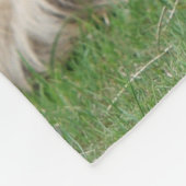 犬パーソナライズされたの写真 フリースブランケット (角)