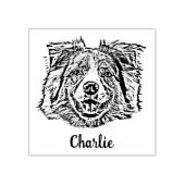 犬パーソナライズされたの写真、ペット ラバースタンプ (インプリント)