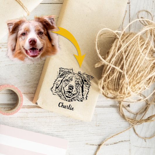 犬パーソナライズされたの写真、ペット ラバースタンプ