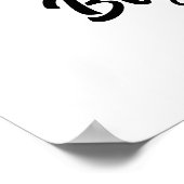 犬パーソナライズされたの姉の写真&文字 ポスター (角)