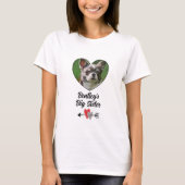 犬パーソナライズされたの姉の写真&文字 Tシャツ (正面)