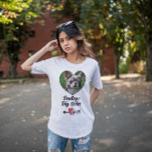 犬パーソナライズされたの姉の写真&文字 Tシャツ