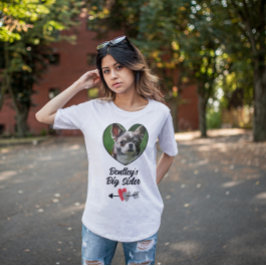 犬パーソナライズされたの姉の写真&文字 Tシャツ
