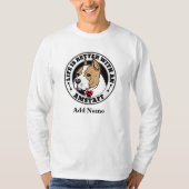 犬パーソナライズされたの杖の命が好い Tシャツ (正面)