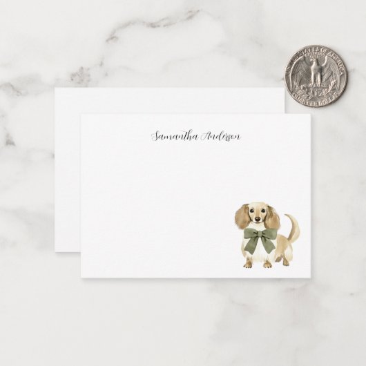 犬パーソナライズされたの水色 ノートカード (正面/裏面インサイチュ)