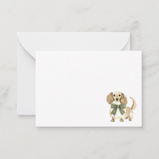 犬パーソナライズされたの水色 ノートカード (裏面)