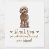 犬パーソナライズされたの結婚ワインラベル ワインラベル (シングルラベル)