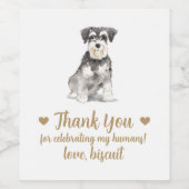 犬パーソナライズされたの結婚ワインラベル ワインラベル (シングルラベル)