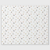 犬パーソナライズされたをテーマにした誕生日包装紙 ラッピングペーパー (フラット)