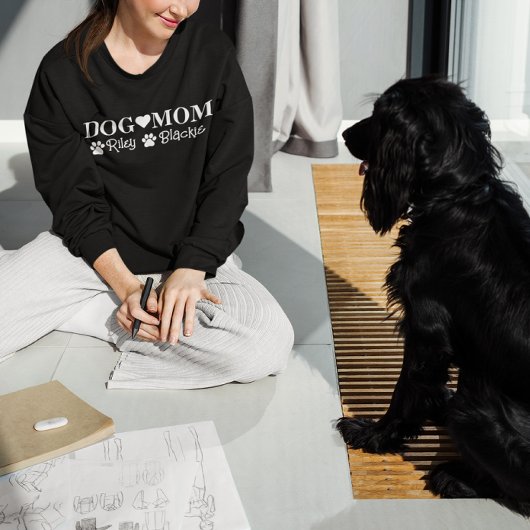 犬パーソナライズされたカスタム名犬ママ母マギフト スウェットシャツ