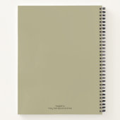 犬パーソナライズされたカスタム好きギフト ノートブック (裏面)