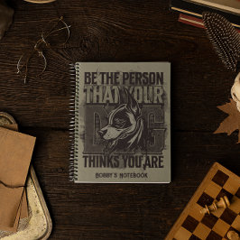 犬パーソナライズされたカスタム好きギフト ノートブック