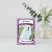 犬パーソナライズされたカードPETトレーディングカードテンプレート コーリングカード (スタンド正面)