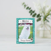 犬パーソナライズされたカードPETトレーディングカードテンプレート コーリングカード (スタンド正面)