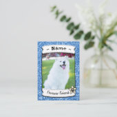 犬パーソナライズされたカードPETトレーディングカードテンプレート コーリングカード (スタンド正面)