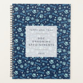 犬パーソナライズされたグルーミングアポイントメント本 プランナー手帳 (正面)