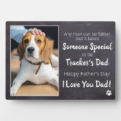 犬パーソナライズされたパパペット写真父の日のプラーク フォトプラーク (正面)