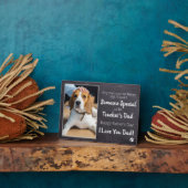 犬パーソナライズされたパパペット写真父の日のプラーク フォトプラーク (側面)